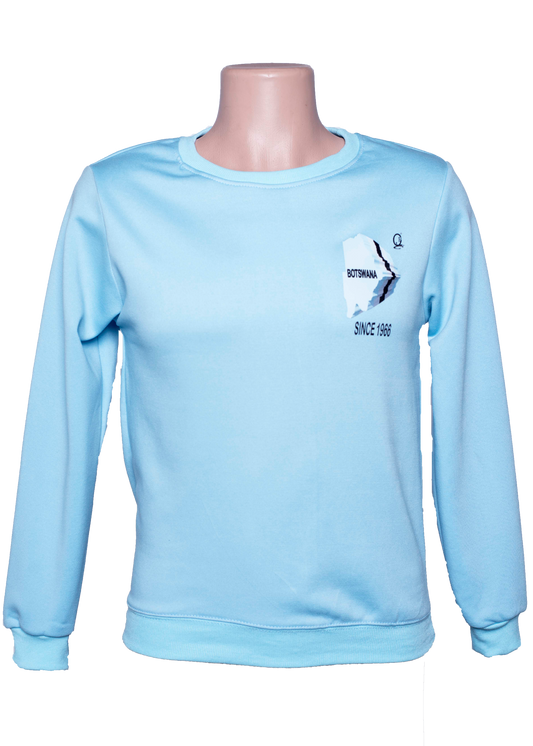 Long Sleeve Botswana Blue Sweaters