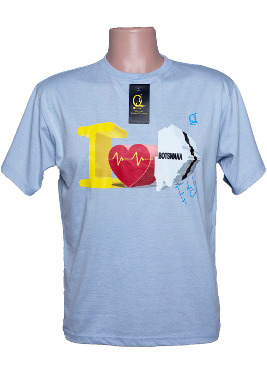 I Love Botswana 3D Stone Washed Vintage T-Shirts