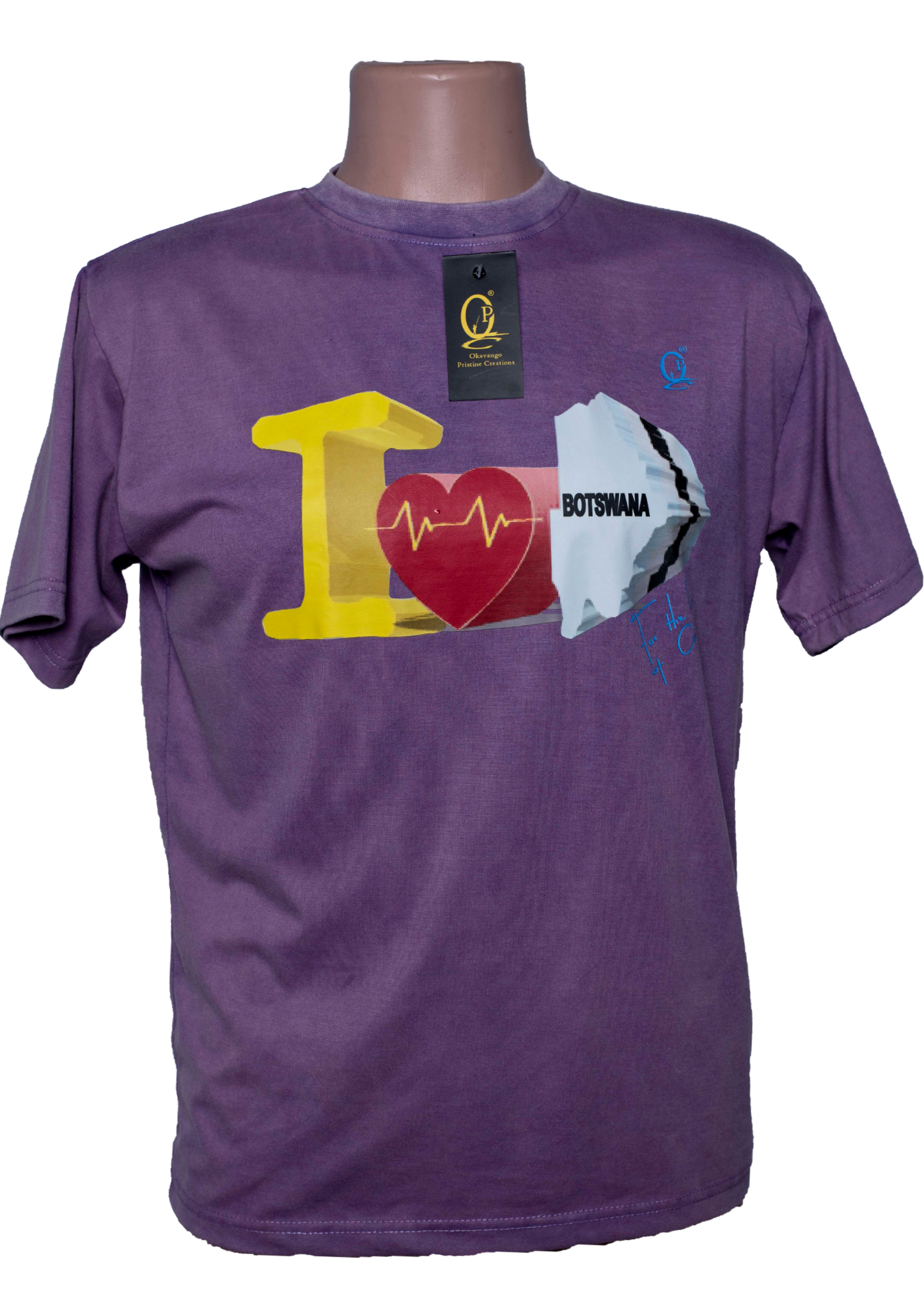 I Love Botswana 3D Stone Washed Vintage T-Shirts